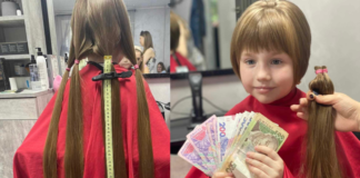 Маленька хмельничанка обрізала волосся задля допомоги херсонцям