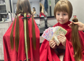 Маленька хмельничанка обрізала волосся задля допомоги херсонцям