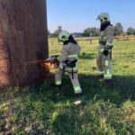 У Волинській області врятували лелек, які провалились у водонапірну вежу