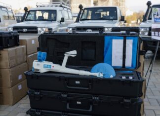 Підрозділи ДСНС отримали від Японії обладнання для розмінування