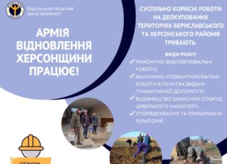 На Херсонщині працює “Армія відновлення”