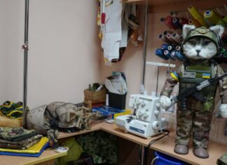 Волонтерка з Херсона робить ковдри та м’які ноші для військових