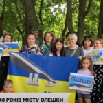 Жителі тимчасово окупованих Олешок на Херсонщині провели в Одесі акцію до дня заснування міста