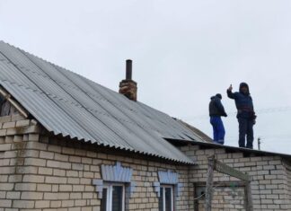 Добробат продовжує допомагати у відновленні населених пунктів Херсонщини