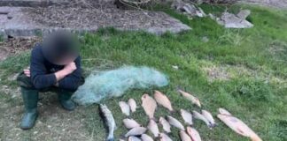На Херсонщині виявили браконьєрів, які ловили рибу у нацпарку