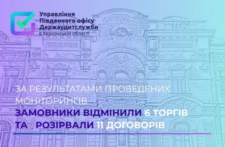 Відмінили 6 торгів і розірвали 11 договорів: результати роботи херсонських аудиторів