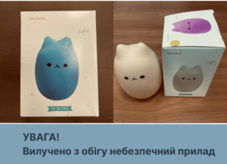 Перевищення норми свинцю у 907 разів: на Херсонщині вилучили небезпечний нічник