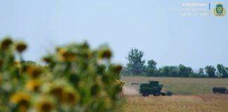 Через російські атаки 10 людей поранено під час жнив на Бериславщині