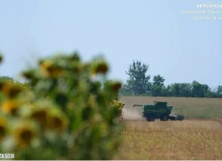 Через російські атаки 10 людей поранено під час жнив на Бериславщині